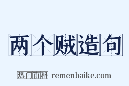 两个贼造句是什么意思的图片